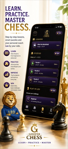 Chess From Pawn to Master: screenshot from the official iPhone App Store listing