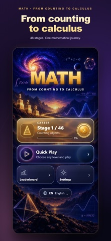 Math From Counting to Calculus: screenshot from the official iPhone App Store listing